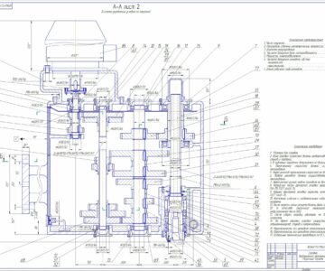 Чертеж Проектирование вертикально-фрезерного привода (z=10) для установки на продольно-строгальный станок модели 7116