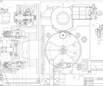Чертеж Спроектировать автомат резьбонакатной
