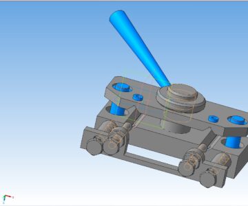 3D модель Кондуктор по дисциплине "Оснастка и приспособления"