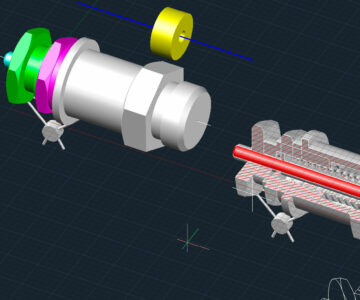 3D модель Пневмоаппарат настраиваемый AutoCAD