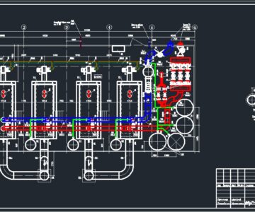 Чертеж Тепломеханическая часть котельной на 9.15МВт