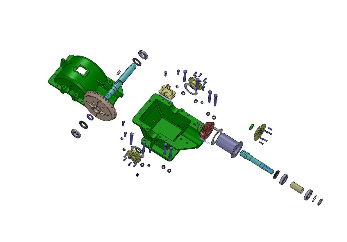 3D модель Редуктор конический U = 2