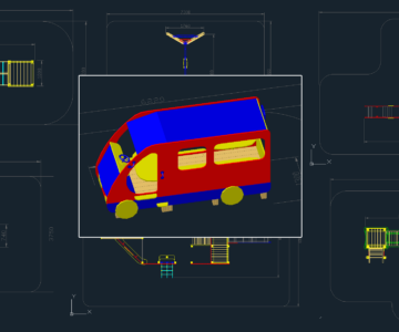Чертеж Оборудования для детских площадок
