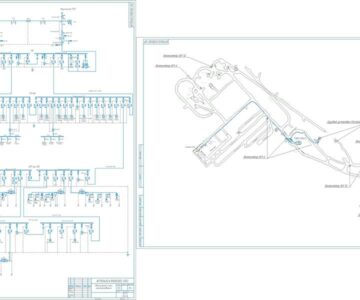 Чертеж Курсовой проект "Электрификация и электроснабжение горных производств"