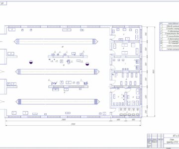Чертеж Курсовая работа: "Разработка пункта технического обслуживания и диагностики машин"