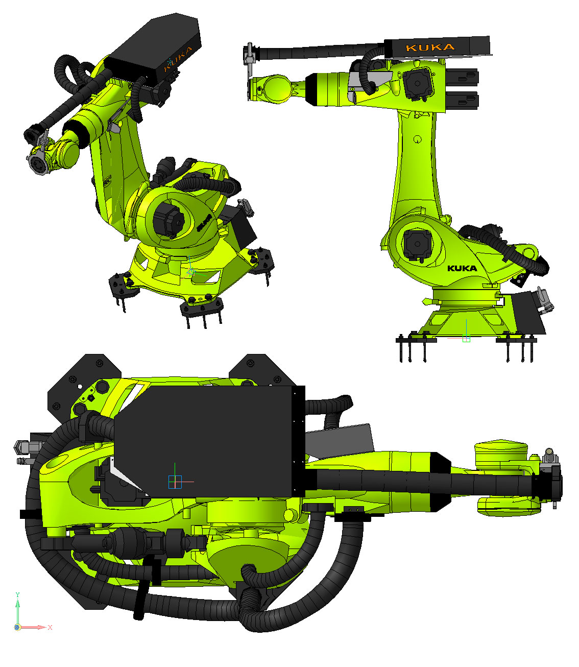 3D модель Промышленный Робот Kuka KR 120 R2500 pro