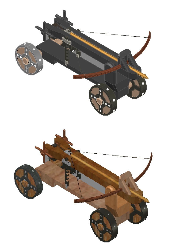 3D модель 3D Модель средневековой балисты