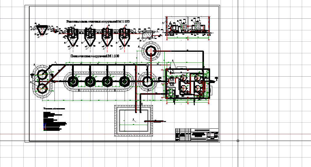 Чертеж Водоотведение завода санитарно-технического оборудования