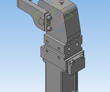 3D модель Чертеж гидравлического прижима 3D