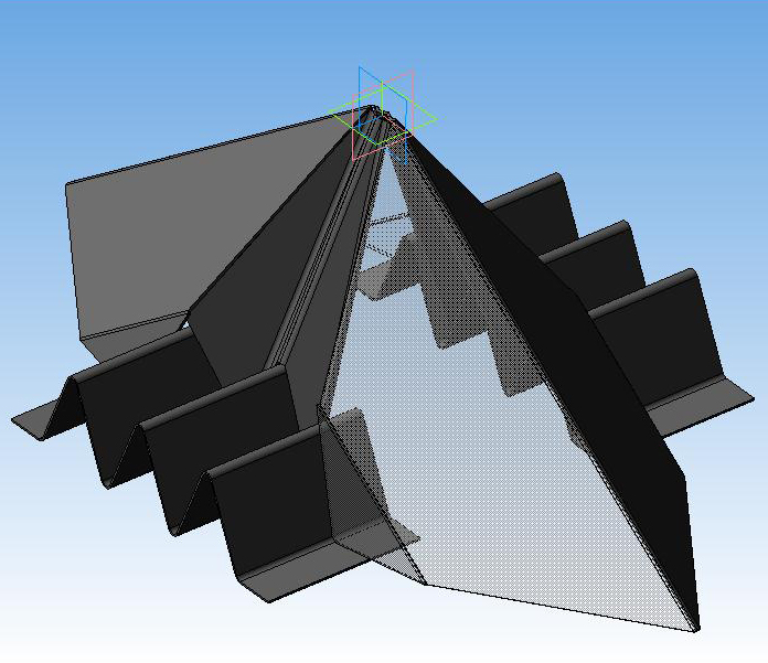 3D модель Компенсаторы для шатра котла ТГМП-354