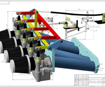 3D модель Коллектор впускной для установки 4-х карбюраторов К68 на ВАЗ