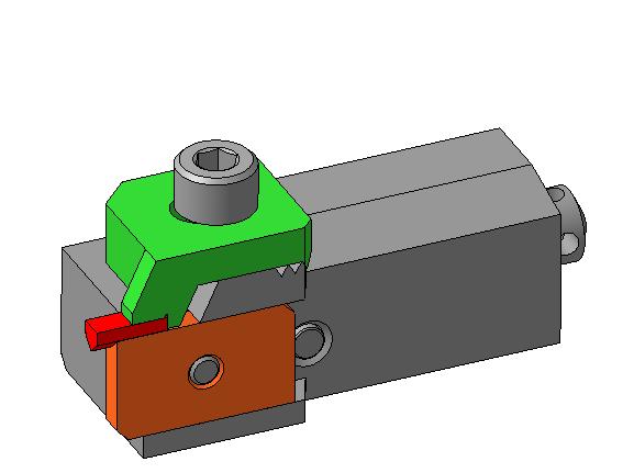3D модель Резец с мех. креплением