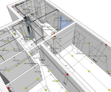 3D модель Электроснабжение 2-к квартиры