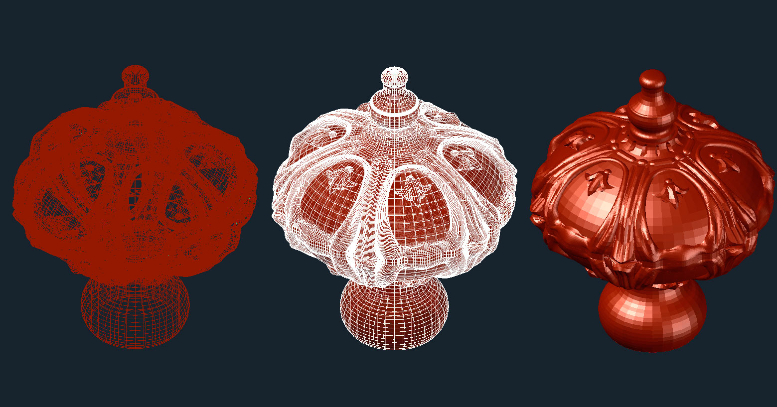 3D модель Декоративная заглушка