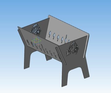 3D модель Мангал рыбака