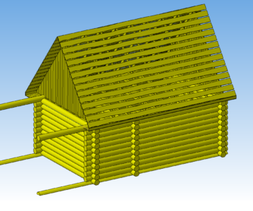 3D модель Сруб 6x9