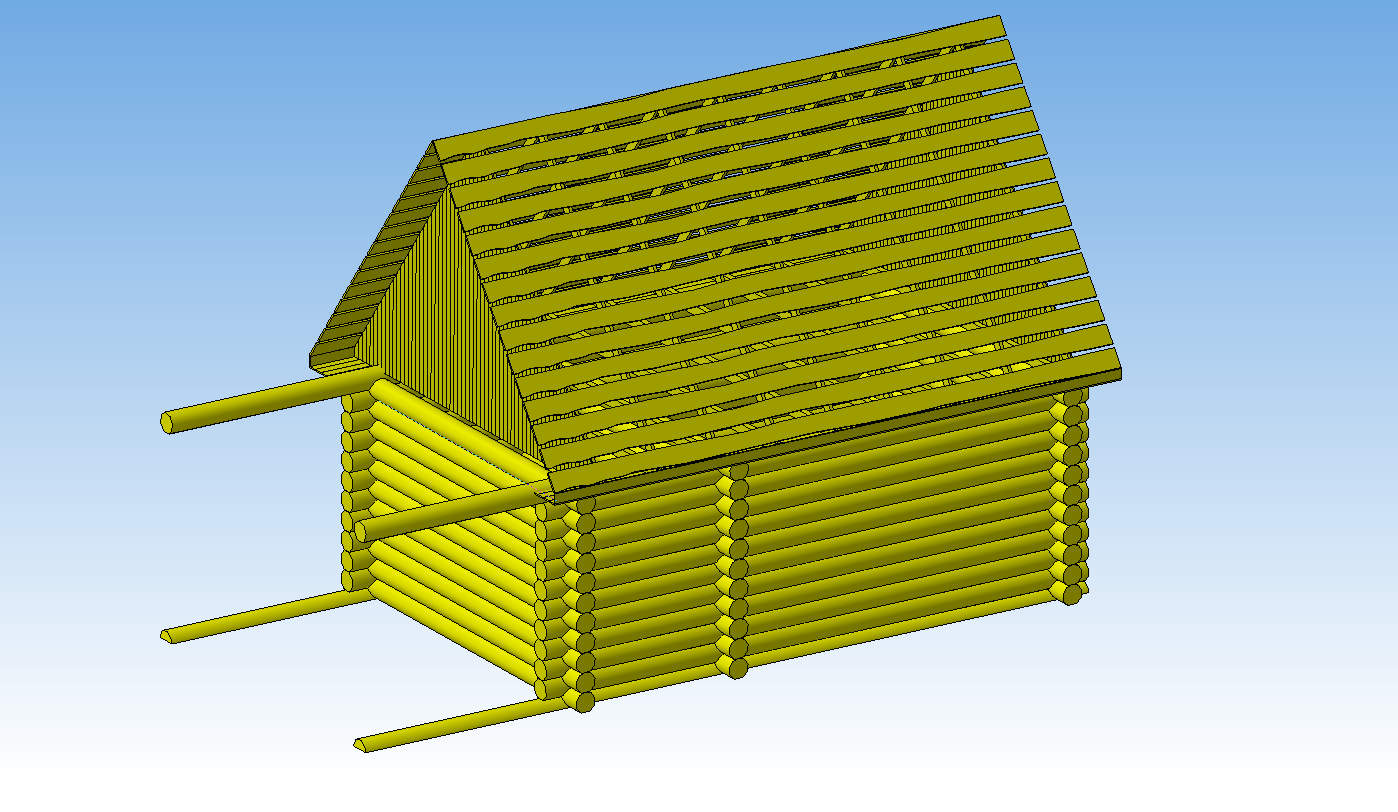 3D модель Сруб 6x9