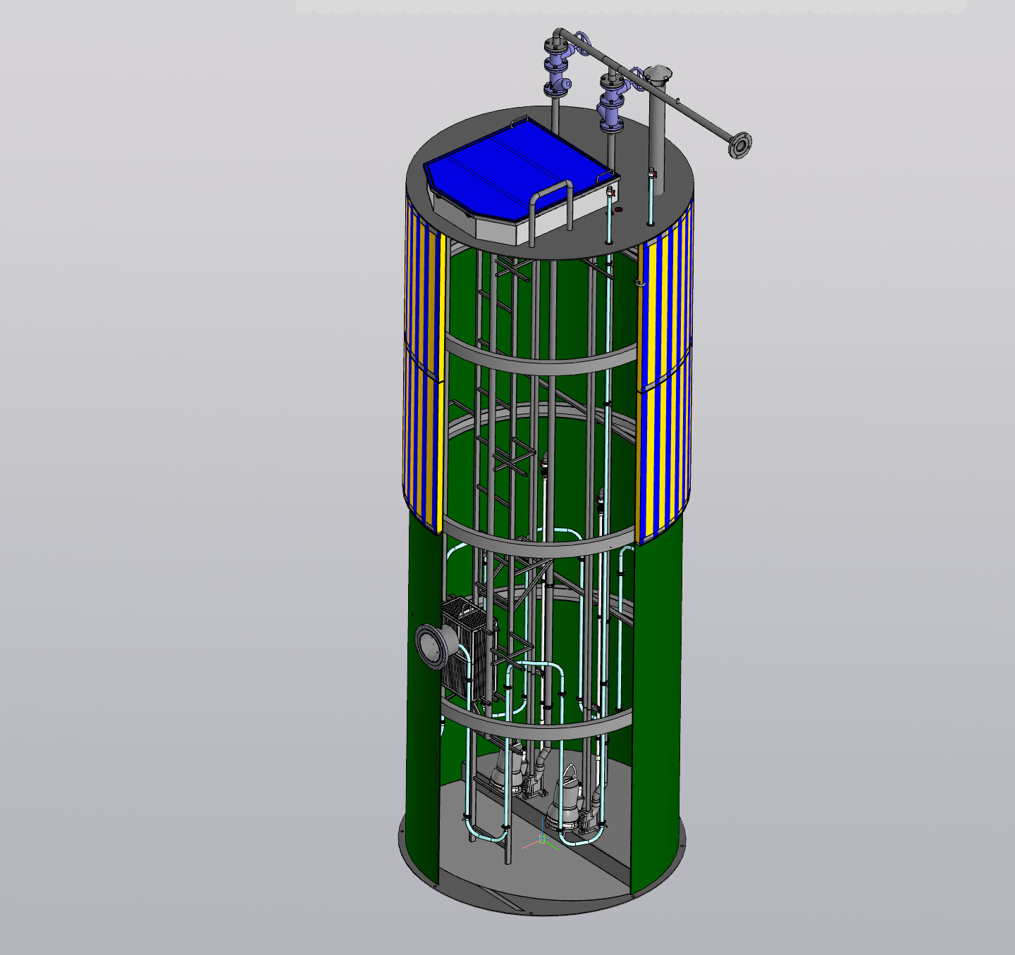 3D модель КНС Grundfos SEG.40