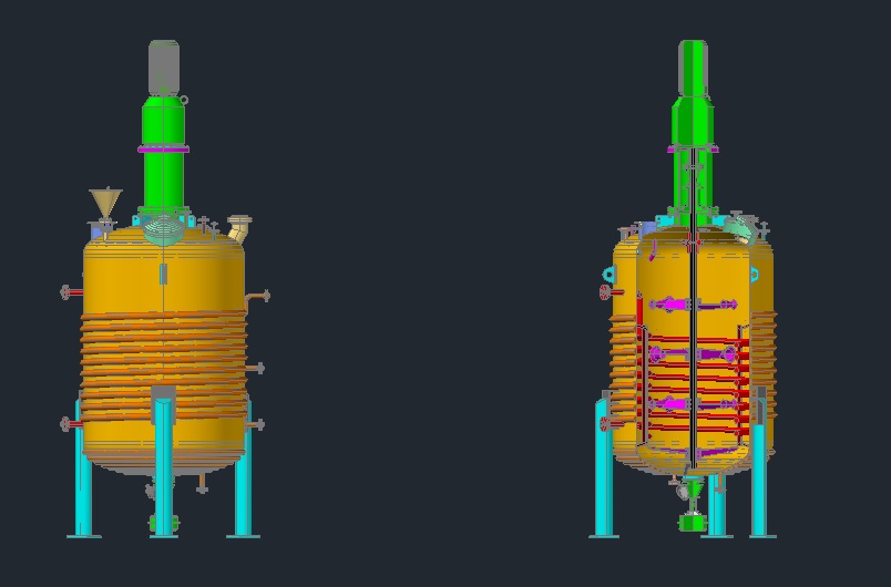 3D модель Реактор химический для производства ацетилена