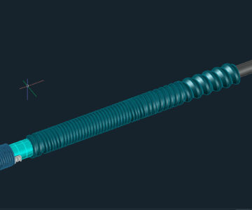 3D модель Шнек с постоянным шагом 32 мм