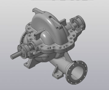 3D модель Сборка насоса 1Д630-90 полностью.