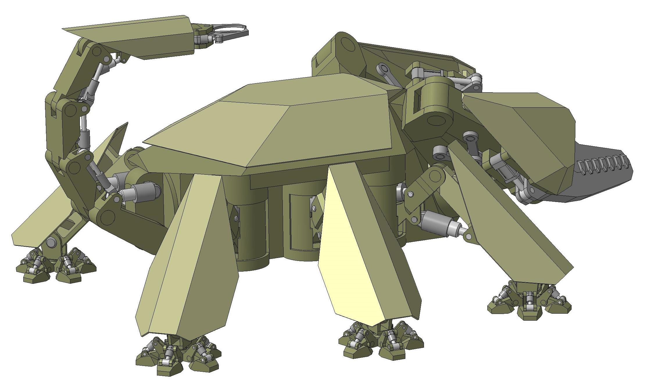 3D модель Робот скорпион гексапод