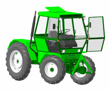 3D модель Трактор по мотивам Deutz-Fahr Intrac