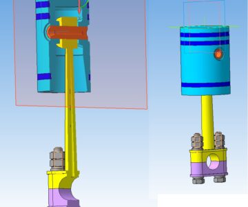 3D модель Поршень с шатуном.