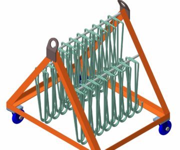 3D модель Тележка для перевозки анкерных петель