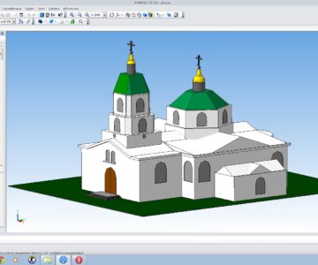 3D модель «Православный храм»