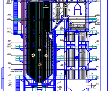 Чертеж Поверочно-конструкторский тепловой расчет котла