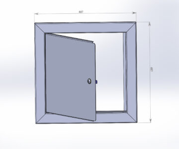 3D модель Люк с одной дверью