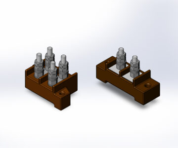 3D модель Плата клеммная ПК-2-М6 и ПК-3-2