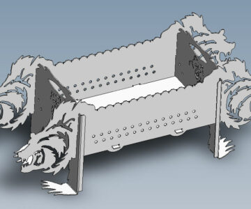3D модель Мангал дизайнерский медведь