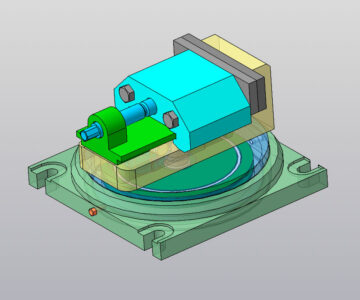 3D модель Тиски поворотные пневманические