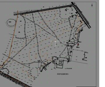 Чертеж Топографический план