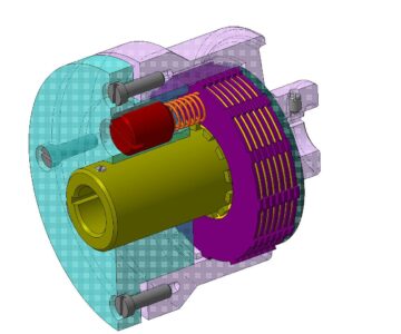 3D модель муфта фрикционная 3D сборка