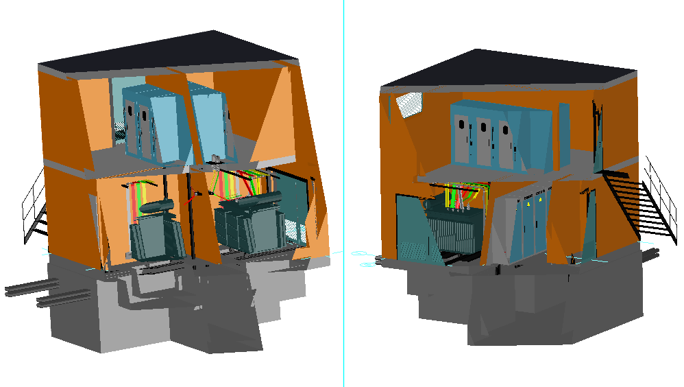 3D модель Трансформаторная подстанция 10/0,4 кВ