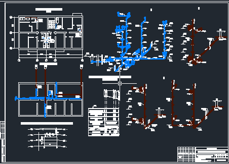 Чертеж Проектирование сети водоснабжения и водоотведения жилого здания