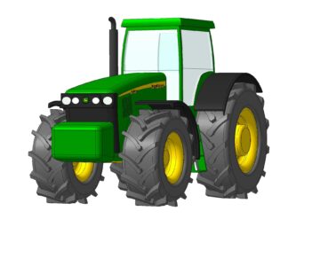 3D модель Трактор John Deere 8420