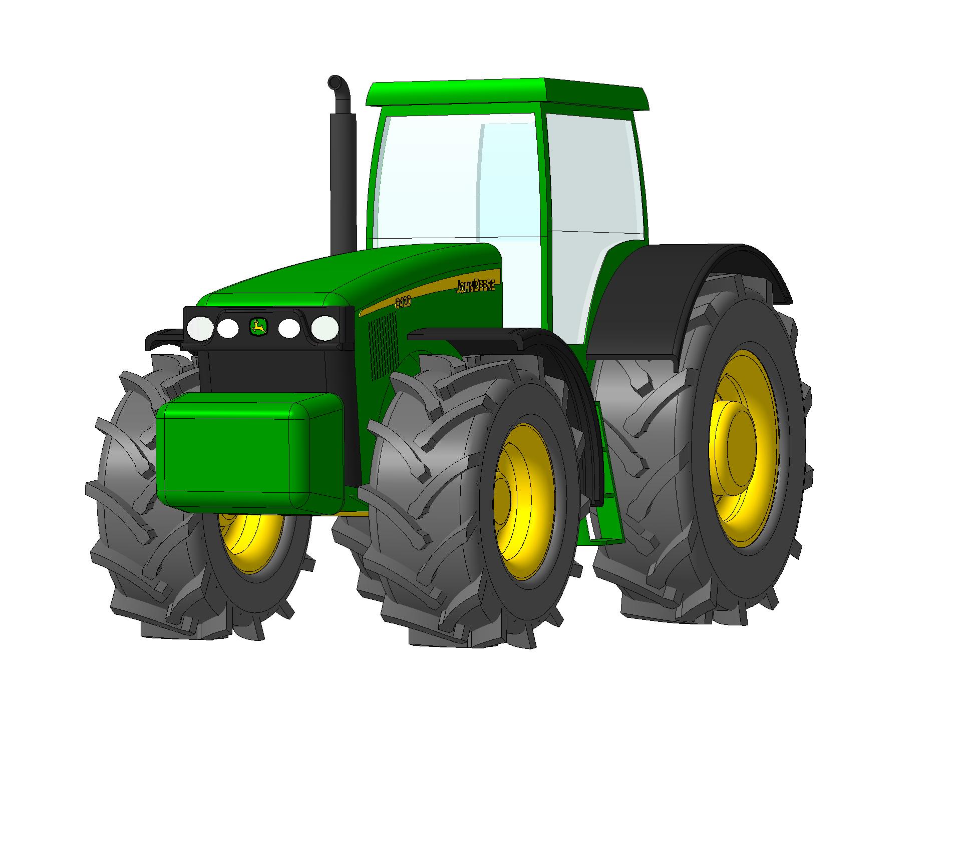 3D модель Трактор John Deere 8420