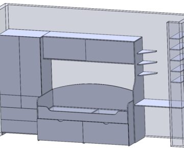 3D модель Детская стенка (3Д Модель)