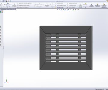 3D модель Решетка вентиляционная нерегулируемая РВ1