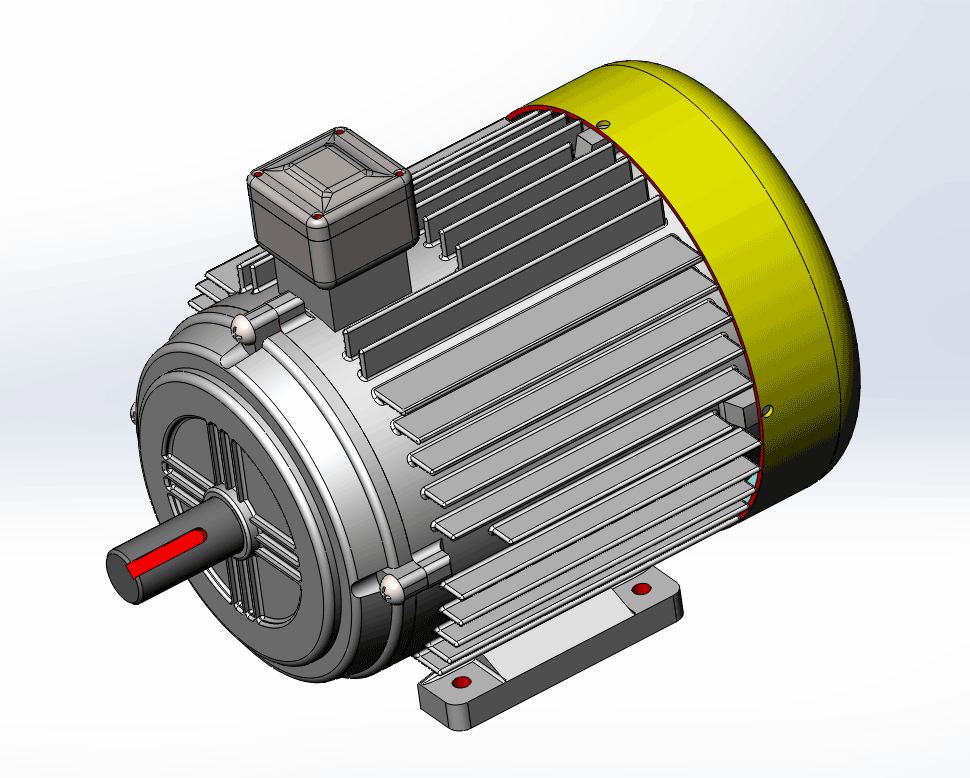 3D модель Электродвигатель 4А132-S4 7,5 кВт