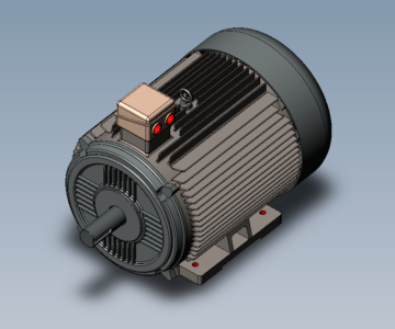 3D модель Электродвигатель МО225-М8 36кВт