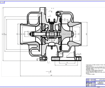 Чертеж Турбокомпрессор ТКР-5,5