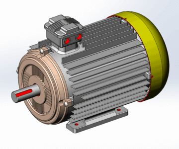 3D модель Электродвигатель 4А160-М6 15кВт