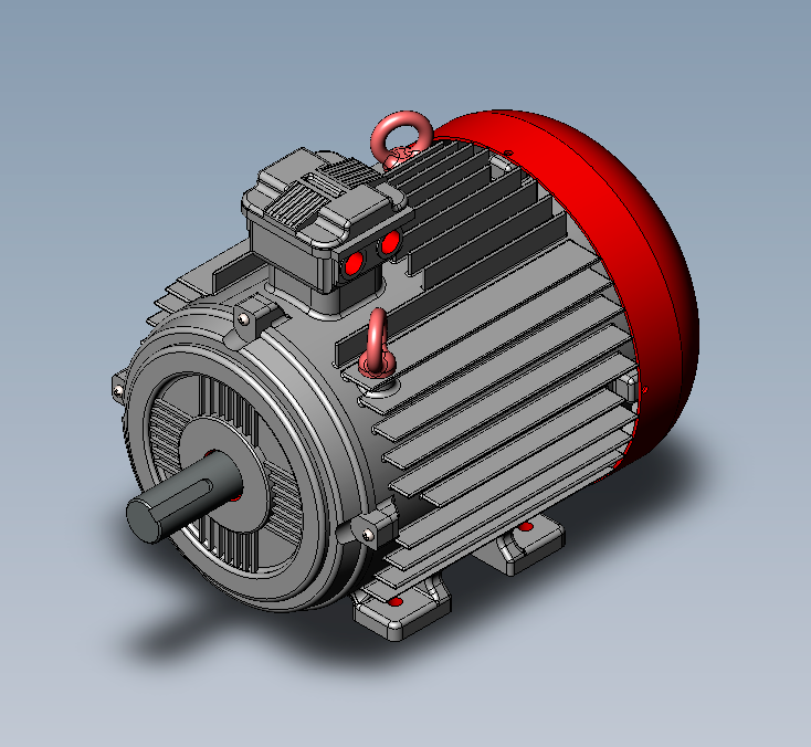 3D модель Электродвигатель АИР160-S4 15 кВт