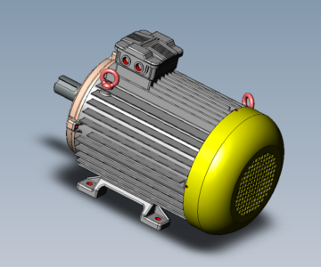 3D модель Электродвигатель 4АМИ200-М6 18,5 кВт