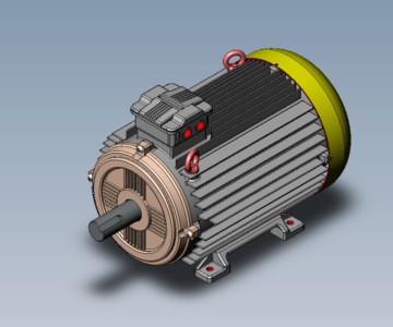 3D модель Электродвигатель 4АМИ200-L6 18,5 кВт